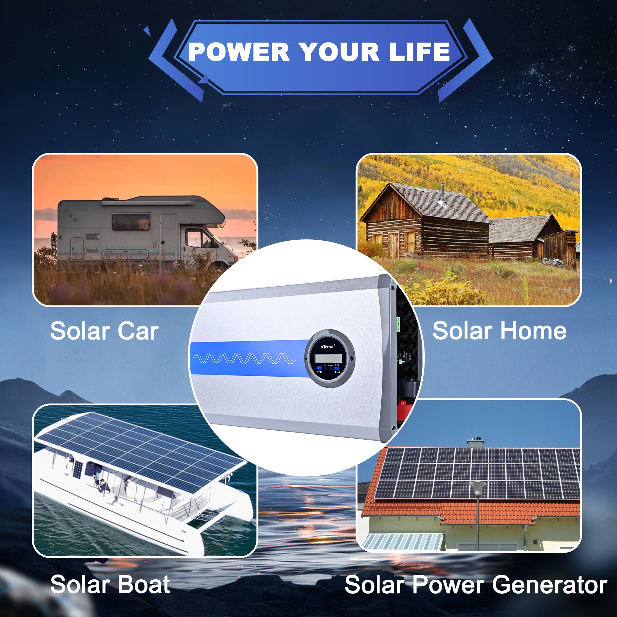 ACOPOWER 3000W 12V Pure Sine Wave Inverter