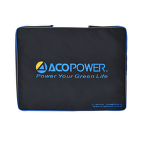 ACOPOWER 120W Light Weight Foldable Solar Panel Kit, Waterproof ProteusX 20A LCD Charge Controller - acopower